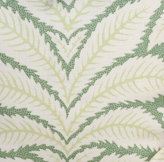 Heavy Linen Leaf Print Cushions 